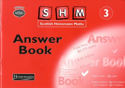 Paperback Scottish Heinemann Maths 3, Answer Book