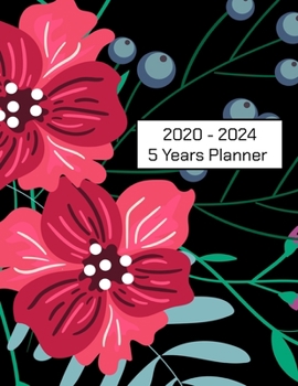 Paperback 2020 - 2024 5 Years Planner: Five Year Planer Appointment Calendar, Business Planners, Agenda Schedule Organizer Logbook and Journal 8.5 x 11 inch Book