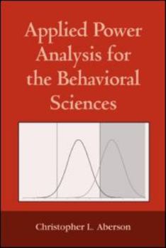 Paperback Applied Power Analysis for the Behavioral Sciences Book