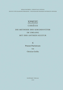 Hardcover Pratum Patristicum [German] Book