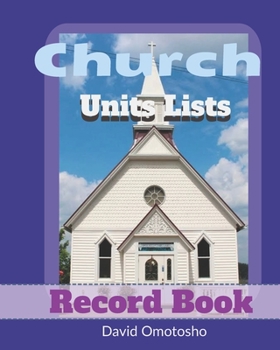 Paperback Church Unit Lists: Record Book