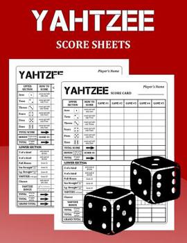 Paperback Yahtzee Score Sheets: 100 Pages of Yahtzee Score Cards Book