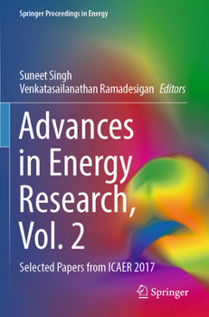 Paperback Advances in Energy Research, Vol. 2: Selected Papers from Icaer 2017 Book