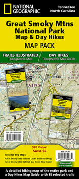 Map Great Smoky Mountains Day Hikes and National Park Map [Map Pack Bundle] Book