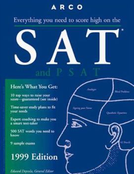 Paperback Arco SAT and PSAT Book