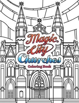 Paperback Magic City Churches Coloring Book