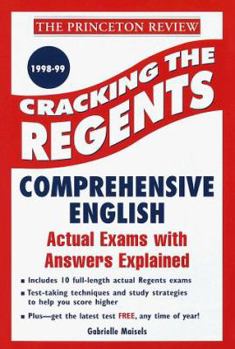 Paperback Cracking the Regents Exam: Comprehensive English 1998-99 Edition Book