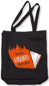 Misc. Supplies Banned Books (Flames) Tote Book