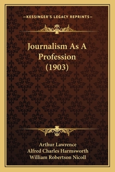 Paperback Journalism As A Profession (1903) Book