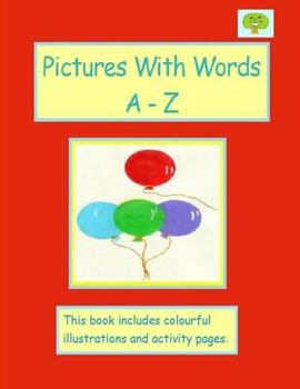 Paperback Pictures With Words A - Z Book