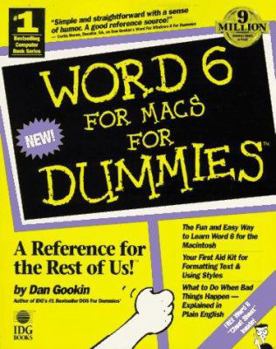 Paperback Word 6 for Macs for Dummies Book