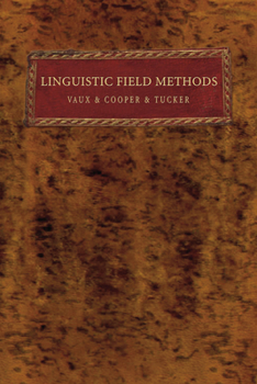 Paperback Linguistic Field Methods Book