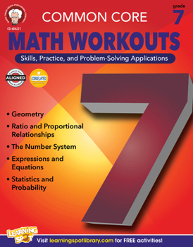 Paperback Common Core Math Workouts, Grade 7 Book