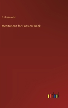 Hardcover Meditations for Passion Week Book