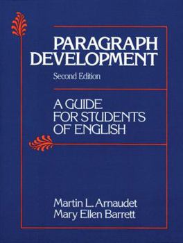 Paperback Paragraph Development: A Guide for Students of English Book