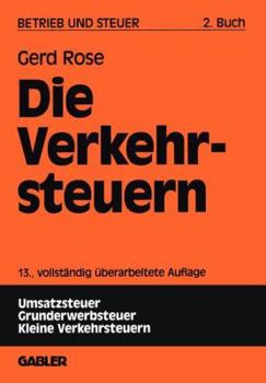 Paperback Die Verkehrsteuern [German] Book