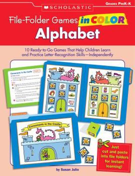 Paperback Alphabet, Grade PreK-K: 10 Ready-To-Go Games That Help Children Learn and Practice Letter-Recognition Skills--Independently! Book