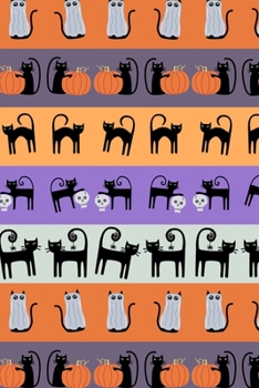 Paperback Notes: A Blank Sketchbook with Cute Spooky Halloween Cats Cover Art Book