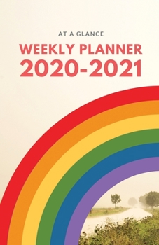 At a Glance 2020-2021 Weekly Planner: Colorful Rainbow 2 Year / 24 Month Pocket Planner for Purse - Jan 2020 - Dec 2021 Calendar | Size: 5.5" x 8.5"