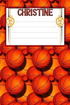 Paperback Basketball Life Christine: College Ruled Composition Book