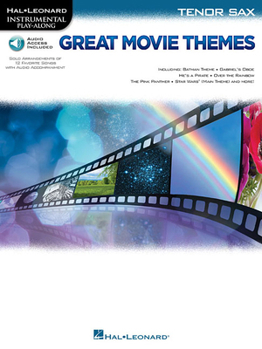 Paperback Great Movie Themes - Instrumental Play-Along for Tenor Sax (Book/Online Audio) Book