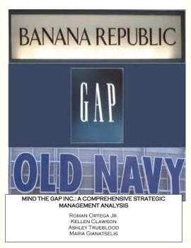 Paperback Mind the Gap Inc.: A Comprehensive Strategic Management Analysis Book
