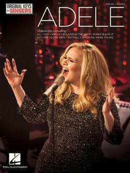 Paperback Adele - Original Keys for Singers Book