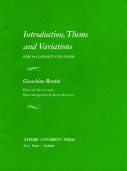 Sheet music Introduction, Theme, and Variations: Reduction for Clarinet and Piano Book