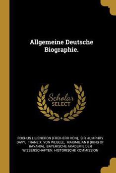 Paperback Allgemeine Deutsche Biographie. [German] Book