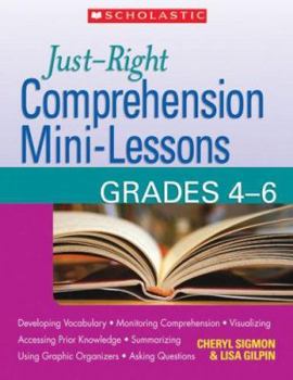 Paperback Just-Right Comprehension Mini-Lessons: Grades 4-6 Book
