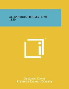 Paperback Alexandria Houses, 1750-1830 Book