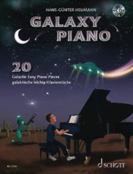Paperback Galaxy Piano 20 Galactic Easy Piano Pieces, Book and CD [With CD (Audio)] Book
