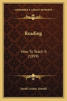 Paperback Reading: How To Teach It (1899) Book