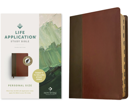 Imitation Leather NLT Life Application Study Bible, Third Edition, Personal Size (Leatherlike, Brown/Mahogany, Indexed, Red Letter) Book