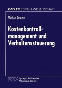 Paperback Kostenkontrollmanagement Und Verhaltenssteuerung [German] Book