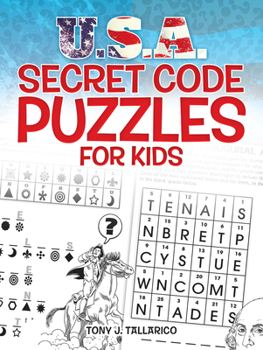 Paperback U.S.A. Secret Code Puzzles for Kids Book