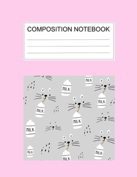 Composition notebook: Ruled (8.5 x 11 in), 110 Pages: Diary Book For Girl, Journal Notebook For Kids, Writing Journal Lined, Cute Pets (8.5 x 11 in), 110 Pages (cute composition pink)