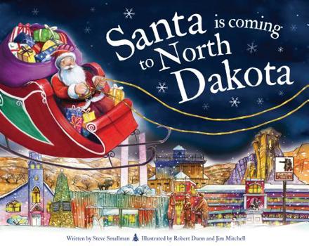 Hardcover Santa Is Coming to North Dakota Book