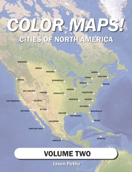Paperback Color Maps! Cities of North America: Volume Two Book