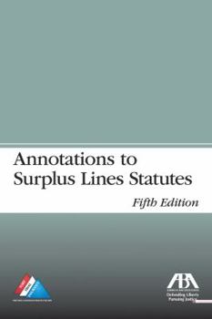 Paperback Annotations to Surplus Lines Statutes Book