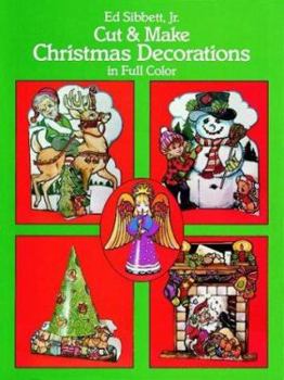 Paperback Cut and Make Christmas Decorations in Full Color Book