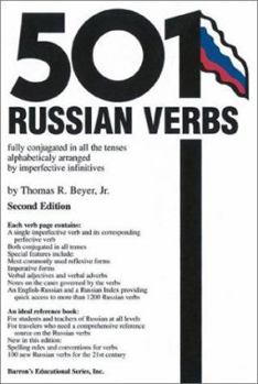 Paperback 501 Russian Verbs Book