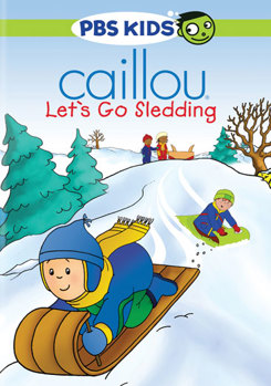 DVD Caillou: Let's Go Sledding Book
