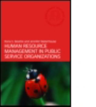 Paperback Human Resource Management in Public Service Organizations Book
