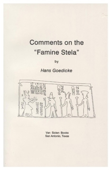 Comments on the 'Famine Stela'