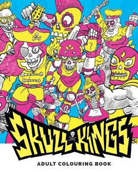 Paperback Skull Kings: Adult Colouring Book