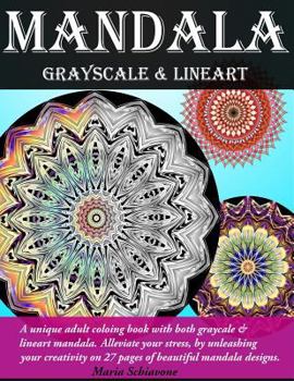 Paperback Mandala Grayscale & Lineart: Adult coloring book