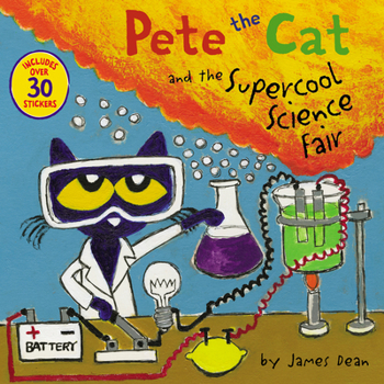 Paperback Pete the Cat and the Supercool Science Fair [With Stickers] Book