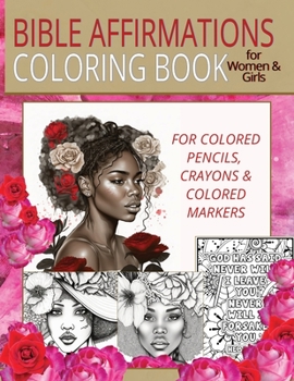 Paperback Bible Affirmations Coloring Book for Women & Girls Book