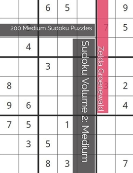 Paperback Sudoku Volume 2: 200 Medium Sudoku Puzzles [Large Print] Book